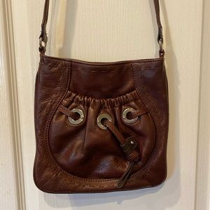 B. Makowsky Leather Crossbody Bag